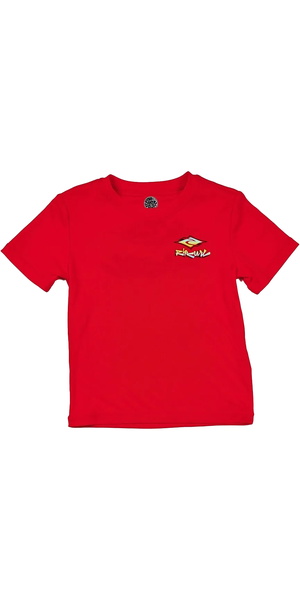 Rip Curl Toddler Diamond Fade Short Sleeve Rash Vest WLYYBO - Red